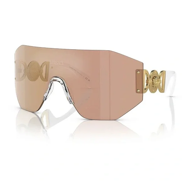 NEW VERSACE SHIELD SUNGLASSES - Picture 1 of 5